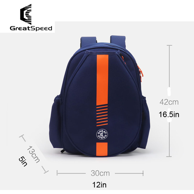 Nowa Torba Tenisowa GreatSpeed Dark Blue 1-2 Pack - Pojemna torba na rakiety do squasha i plecak z miejscem na buty, magazyn, termos i wodę - Wianko - 3
