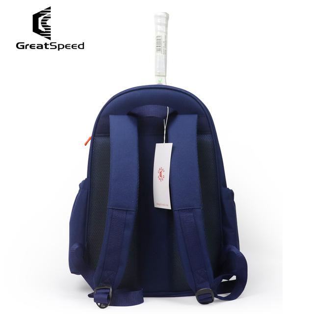 Nowa Torba Tenisowa GreatSpeed Dark Blue 1-2 Pack - Pojemna torba na rakiety do squasha i plecak z miejscem na buty, magazyn, termos i wodę - Wianko - 5