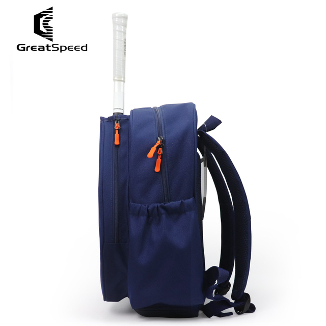 Nowa Torba Tenisowa GreatSpeed Dark Blue 1-2 Pack - Pojemna torba na rakiety do squasha i plecak z miejscem na buty, magazyn, termos i wodę - Wianko - 4