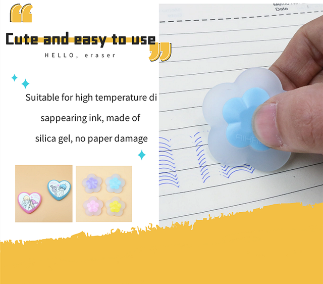 Zmazywalny żel długopis z gumką do ścierania - kontroluj temperaturę atramentu, zetrzyj czysto bez uszkodzeń papieru - Wianko - 3