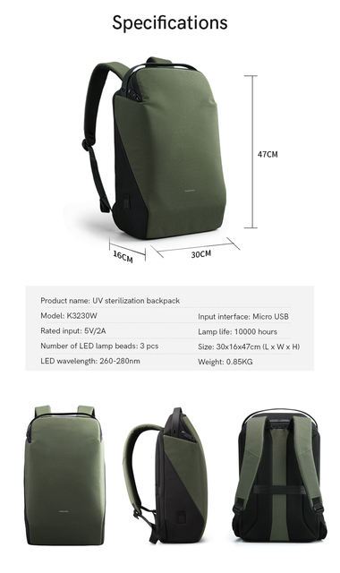 Plecak Kingsons nowego modelu na laptopa 15.6 cala, wielofunkcyjny, wodoodporny, z zabezpieczeniem przeciw kradzieży - Wianko - 9