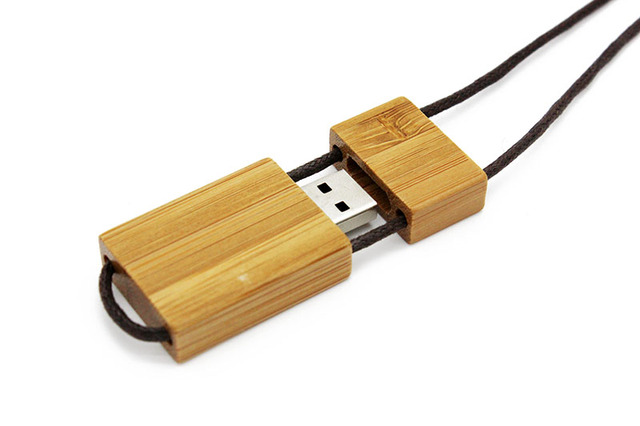 JASTER USB 2.0 Smycz Drewniany Pendrive 16GB/32GB/64GB - Darmowe Logo, Pamięć USB, Czerwone Drewno - Wianko - 11