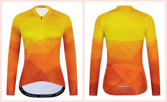 2022 Koszulka rowerowa MTB z długim rękawem dla kobiet, biała, jednolita, wiosna/jesień - Wianko - 15