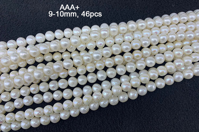 100% naturalne perły słodkowodne - koraliki o średnicy 7, 8, 9, 10 i 11mm do tworzenia biżuterii DIY (bransoletka, naszyjnik, kolczyki) - Wianko - 7