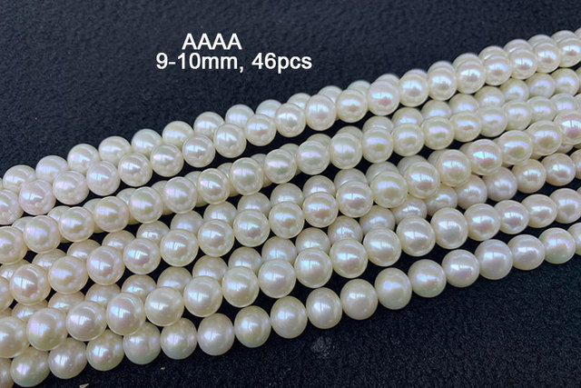 100% naturalne perły słodkowodne - koraliki o średnicy 7, 8, 9, 10 i 11mm do tworzenia biżuterii DIY (bransoletka, naszyjnik, kolczyki) - Wianko - 4
