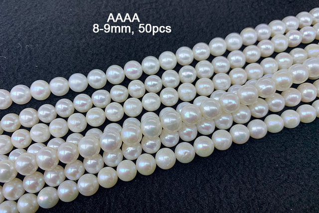 100% naturalne perły słodkowodne - koraliki o średnicy 7, 8, 9, 10 i 11mm do tworzenia biżuterii DIY (bransoletka, naszyjnik, kolczyki) - Wianko - 3