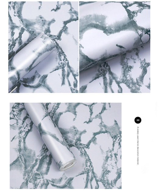 Wymienny kij i skórki do dekoracji łazienki, tapeta fioletowy marmur wodoodporna - Nowy styl domowy - Wianko - 8