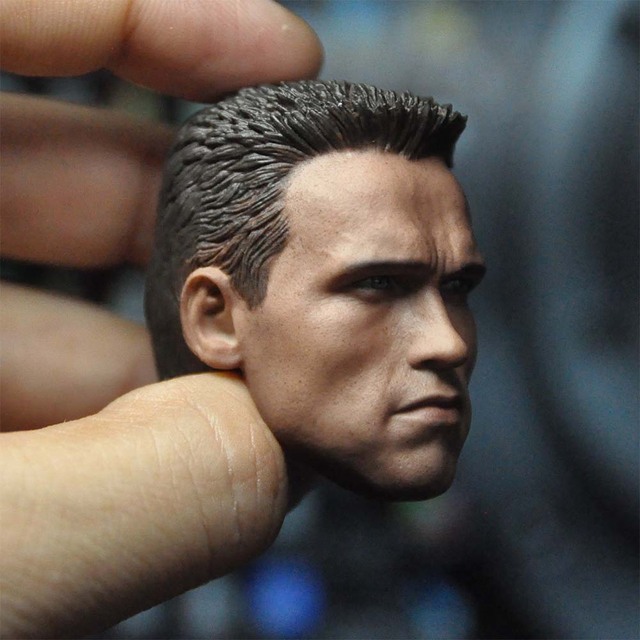 Rzeźba głowy mężczyzny w skali 1/6 - Arnold Schwarzenegger T800 - Wianko - 6