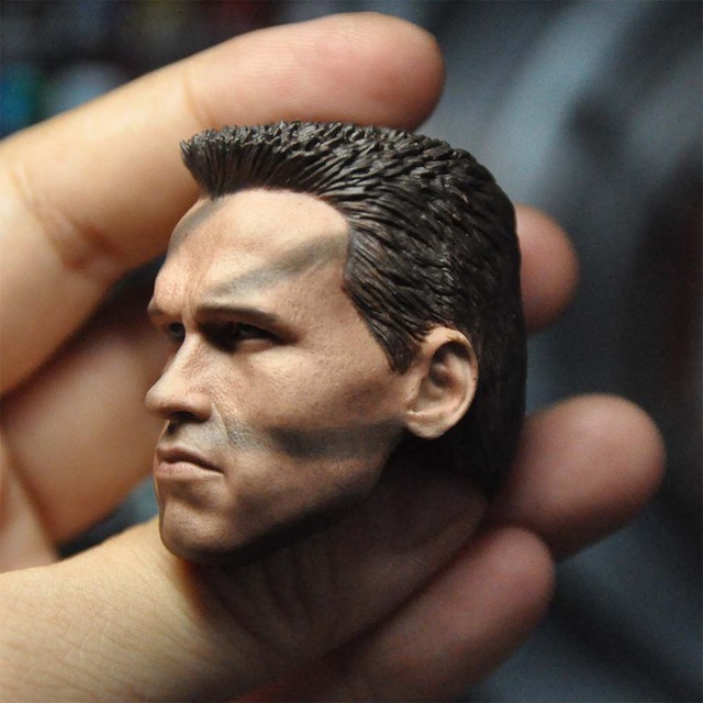 Rzeźba głowy mężczyzny w skali 1/6 - Arnold Schwarzenegger T800 - Wianko - 7