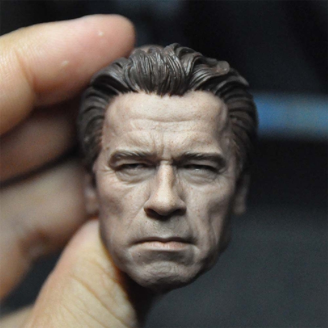 Rzeźba głowy mężczyzny w skali 1/6 - Arnold Schwarzenegger T800 - Wianko - 10