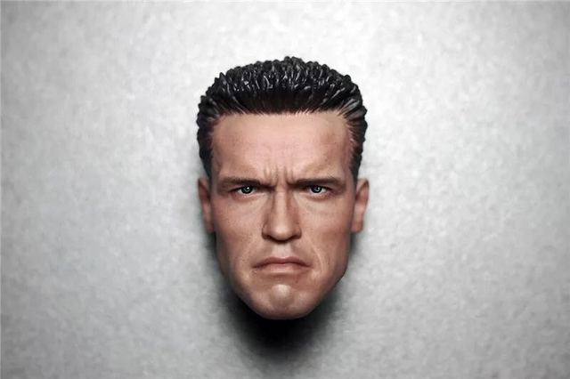 Rzeźba głowy mężczyzny w skali 1/6 - Arnold Schwarzenegger T800 - Wianko - 4