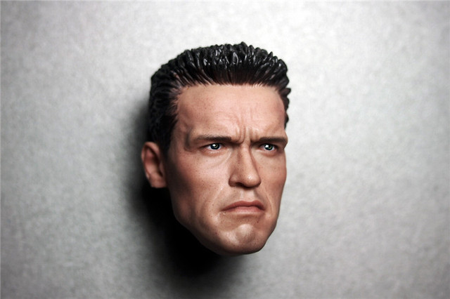 Rzeźba głowy mężczyzny w skali 1/6 - Arnold Schwarzenegger T800 - Wianko - 3