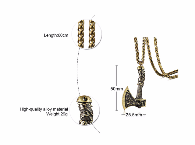 Mjolnir - młot Thora - norweski symbol - naszyjnik ze stali nierdzewnej - dwustronny wzór smoka - biżuteria w stylu wikingów - Wianko - 12