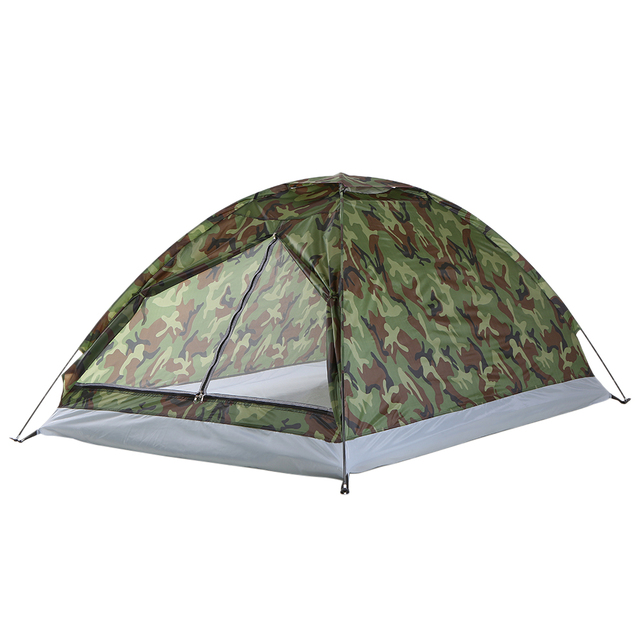 Namiot TOMSHOO Ultralight 2-osobowy, jednowarstwowy, wodoodporny (PU1000mm) z torbą - idealny na piesze wycieczki i podróże - Wianko - 5