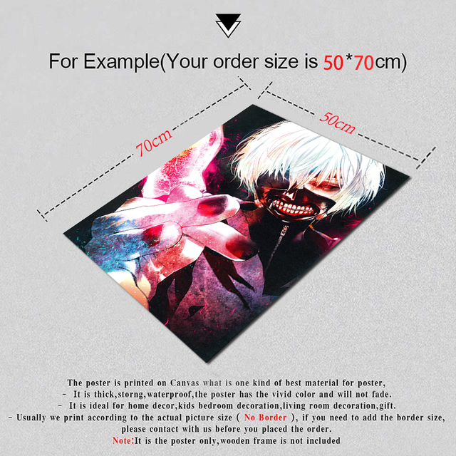 Plakat Tokyo Ghoul - Anime Wall Art na płótnie do dekoracji pokoju dziecięcego i prezentu dla fanów - Wianko - 19