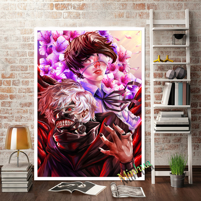 Plakat Tokyo Ghoul - Anime Wall Art na płótnie do dekoracji pokoju dziecięcego i prezentu dla fanów - Wianko - 12