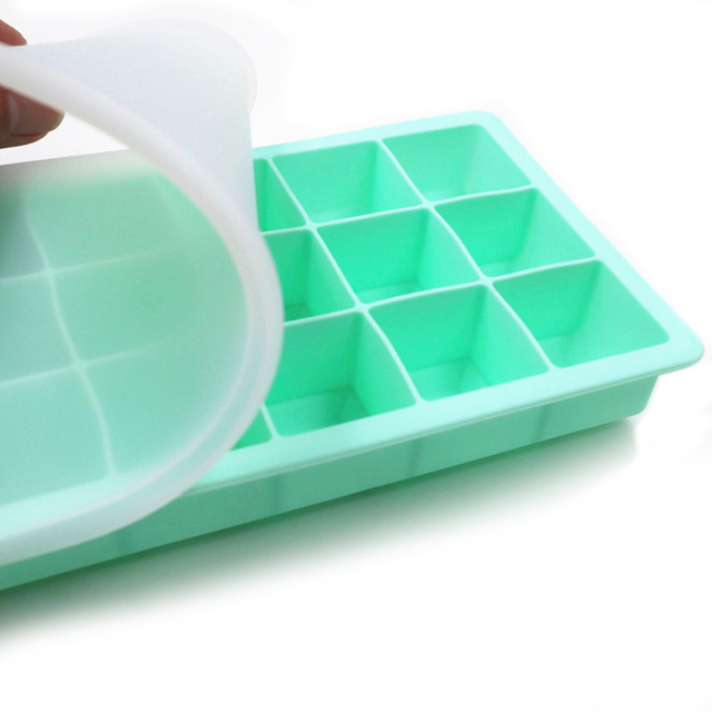 Forma silikonowa do lodów w 3 kolorach z 15 otworami i patyczkami - akcesoria do kuchni i baru - Wianko - 6