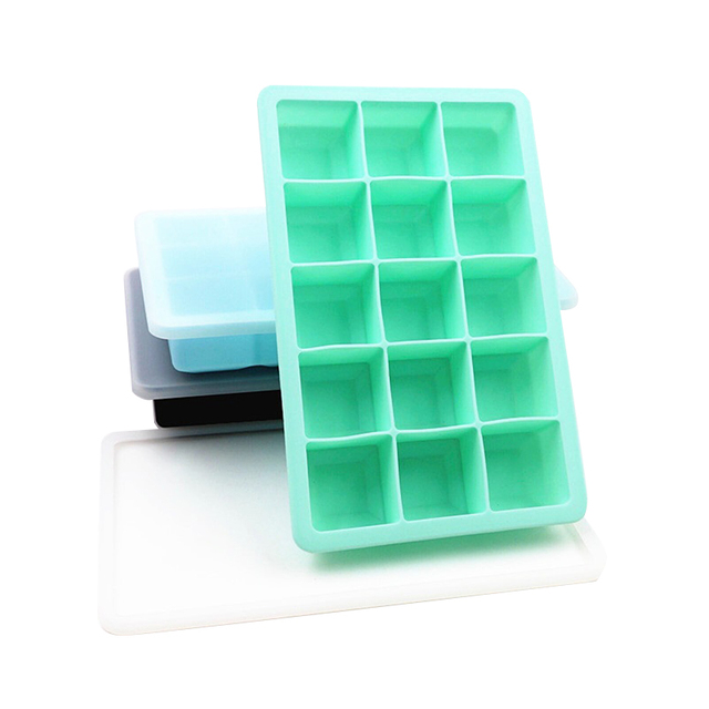 Forma silikonowa do lodów w 3 kolorach z 15 otworami i patyczkami - akcesoria do kuchni i baru - Wianko - 7