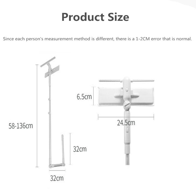 Szczotka do czyszczenia okien z długim uchwytem, płynem do szyb, ściągaczem szkła, teleskopowym drążkiem i obrotową głowicą - Wianko - 6