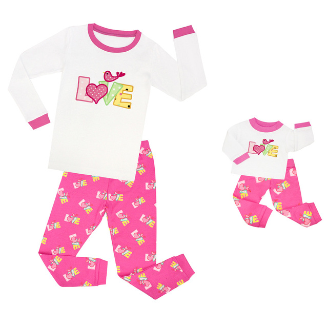 Nowość: Letnia piżama dla małych dziewczynek - Zestaw piżam dla lalki 18 cali - Motyw baletowy - Pijamas dzieci Raindrop - Wianko - 2