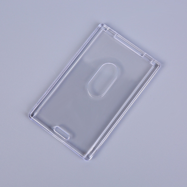 Etui na kartę akrylową z transparentną pokrywą - 1 szt - Wianko - 2