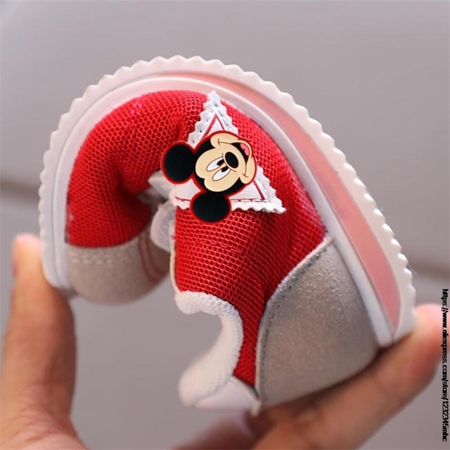 Trampki dziecięce dla chłopców Maluch niemowlę buty Mickey - oddychające, kaczki - Wianko - 3