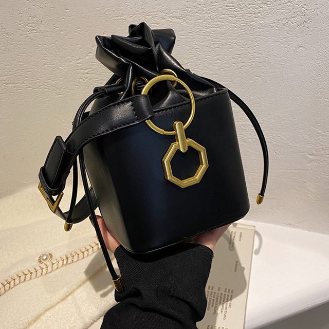 Mini torba na ramię projektanta z sznurkiem, mała i kwadratowa - Wianko - 1