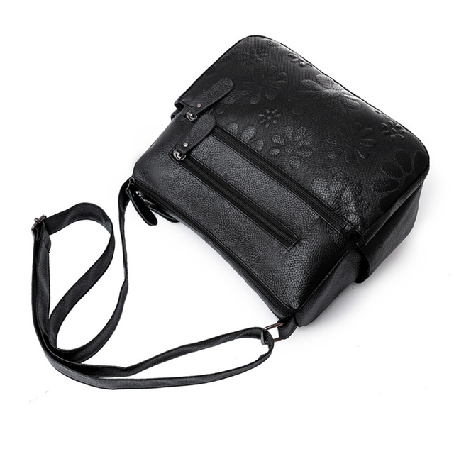 Duża torba torebka na ramię damskie 2-warstwowa o nowoczesnym designie i wielu kieszeniach z miękkiej skóry - Wianko - 17