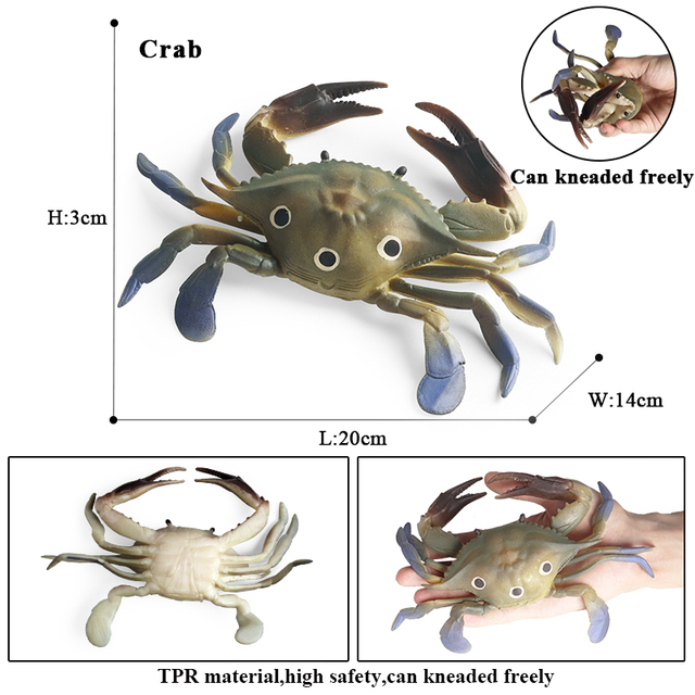 Figurka miękkiego modelu dzikiego zwierzęcia Oenux - Centipede Mouse Lizard - Ocean Squid Crab  antystresowa - Wianko - 8