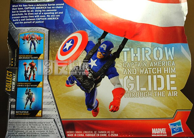 Figurka akcji Kapitan Ameryka serii Marvel Comic - ruchome stawy, 3.75 cala, spadochroniarz, zabawka dekoracyjna - Wianko - 2