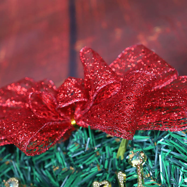 Wieńczy świąteczny 30/40 cm do drzwi, ogrodu - Xmas Wall, girlanda - nowy wieniec, sztuczna dekoracja - Wianko - 2