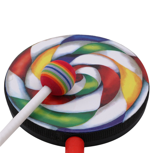 Zabawka edukacyjna - Piękne bębny Lollipop do nauki muzyki dla dzieci - Wianko - 8