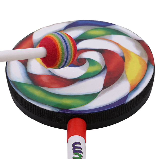 Zabawka edukacyjna - Piękne bębny Lollipop do nauki muzyki dla dzieci - Wianko - 9