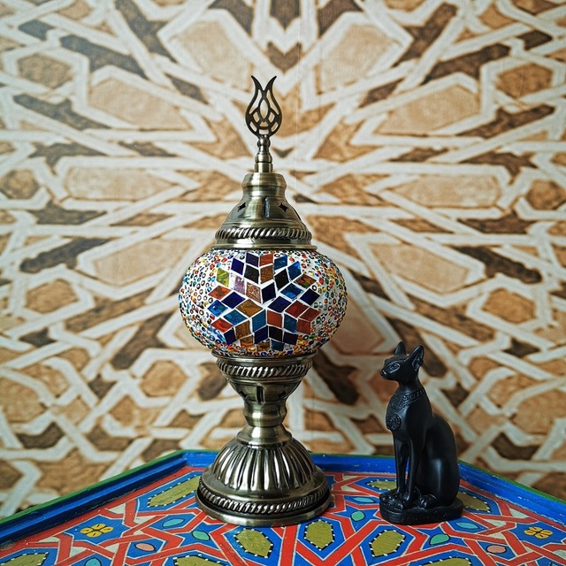 Lampa biurkowa dekoracyjna turecki retro romantyczna dla sypialni, studium, restauracji i hoteli - Wianko - 16