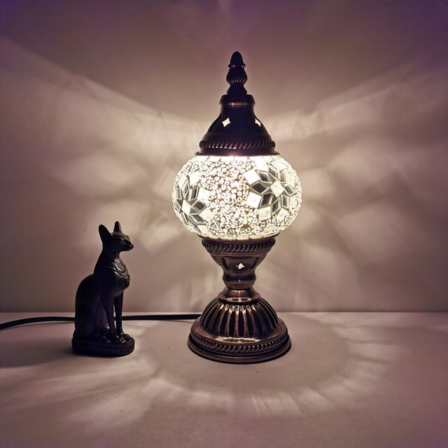 Lampa biurkowa dekoracyjna turecki retro romantyczna dla sypialni, studium, restauracji i hoteli - Wianko - 11