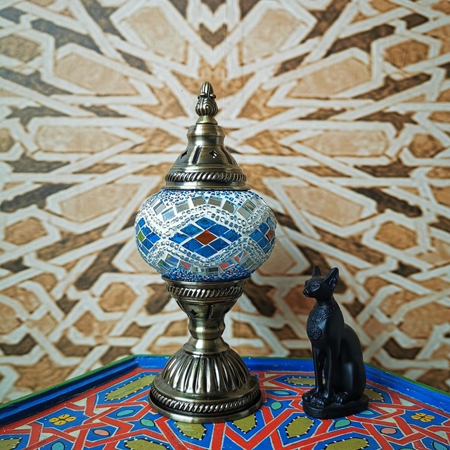Lampa biurkowa dekoracyjna turecki retro romantyczna dla sypialni, studium, restauracji i hoteli - Wianko - 10