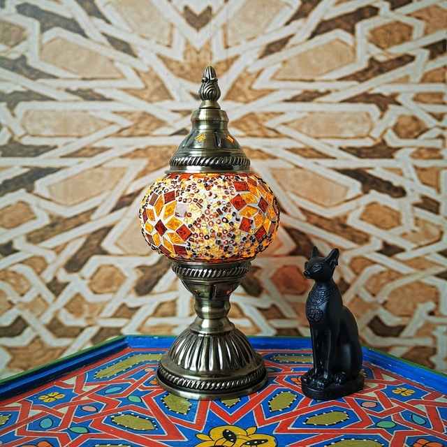 Lampa biurkowa dekoracyjna turecki retro romantyczna dla sypialni, studium, restauracji i hoteli - Wianko - 6