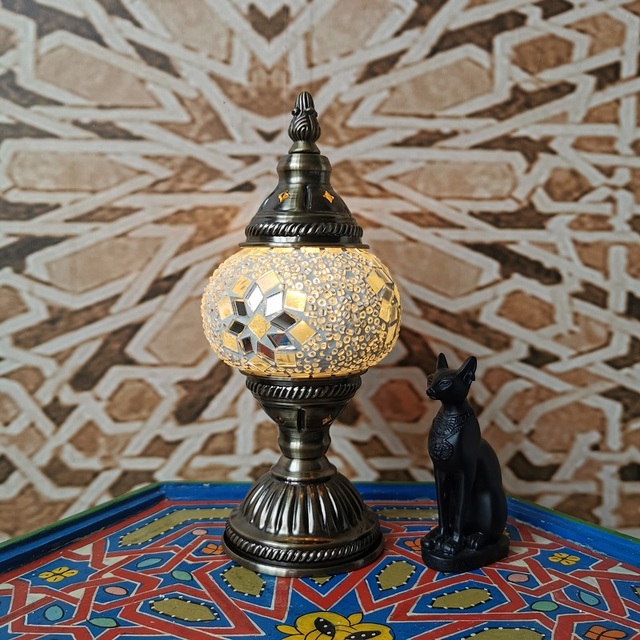 Lampa biurkowa dekoracyjna turecki retro romantyczna dla sypialni, studium, restauracji i hoteli - Wianko - 12