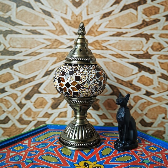 Lampa biurkowa dekoracyjna turecki retro romantyczna dla sypialni, studium, restauracji i hoteli - Wianko - 7