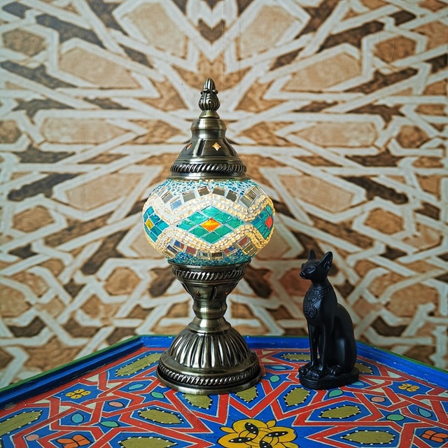 Lampa biurkowa dekoracyjna turecki retro romantyczna dla sypialni, studium, restauracji i hoteli - Wianko - 9