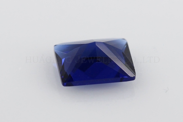 Kolorowe, szklane paciorki do biżuterii w kształcie prostokąta - Niebieski - Rozmiar 2x3 ~ 12x16mm - Wianko - 2