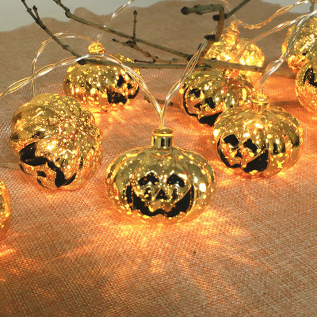 LED czaszka dynia Halloween dekoracja światło ciąg DIY Party - rodzina dekoracje - Wianko - 5