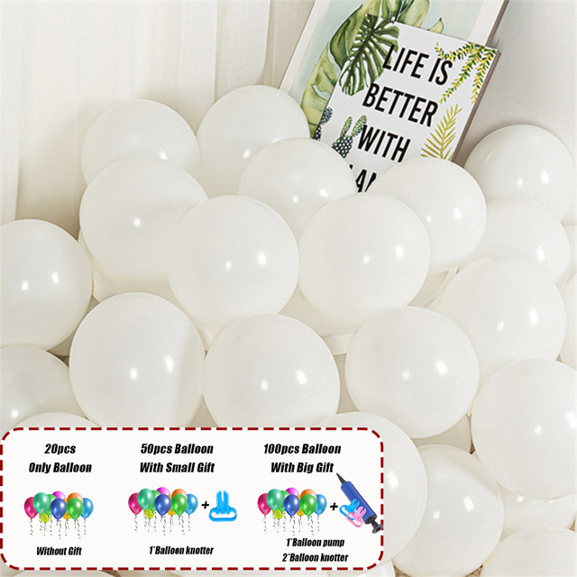 100 sztuk lateksowych balonów o średnicy 10 cali w perłowym wykończeniu, w zestawie z pompką do helem - idealne na wesele, urodziny i prezenty dla dzieci - Wianko - 10