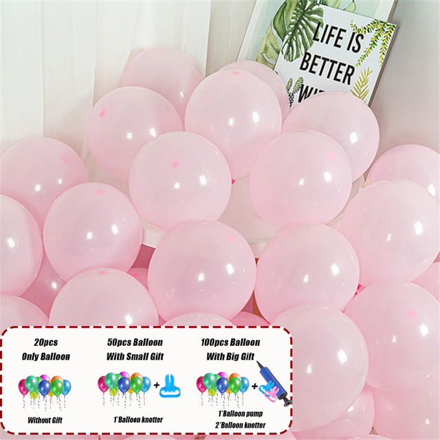 100 sztuk lateksowych balonów o średnicy 10 cali w perłowym wykończeniu, w zestawie z pompką do helem - idealne na wesele, urodziny i prezenty dla dzieci - Wianko - 8