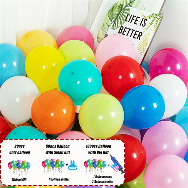 100 sztuk lateksowych balonów o średnicy 10 cali w perłowym wykończeniu, w zestawie z pompką do helem - idealne na wesele, urodziny i prezenty dla dzieci - Wianko - 7