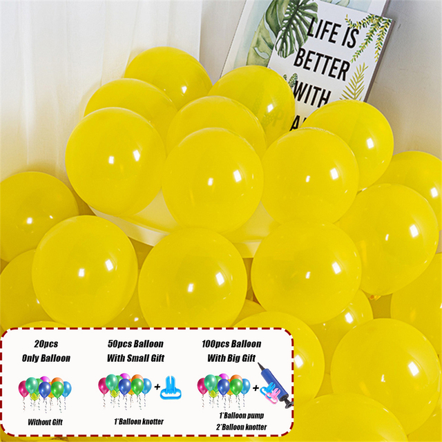 100 sztuk lateksowych balonów o średnicy 10 cali w perłowym wykończeniu, w zestawie z pompką do helem - idealne na wesele, urodziny i prezenty dla dzieci - Wianko - 6