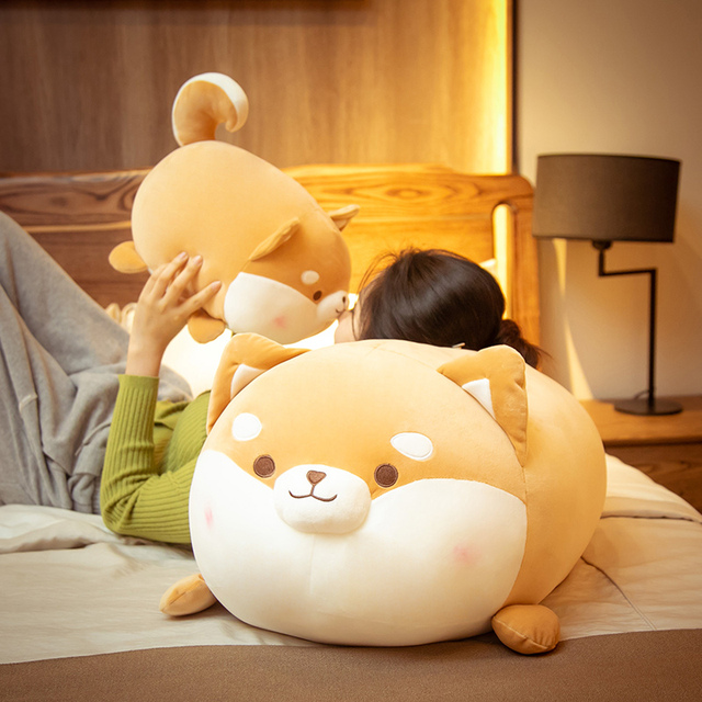Pluszowy poduszkowy kształt chłopca Shiba Inu - wygodna poduszka do spania - Wianko - 2