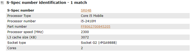 Dwurdzeniowy procesor Intel Core i5-2410M 2.3 GHz, SR04B, 3M, 35W, gniazdo G2/rPGA988B - Wianko - 4