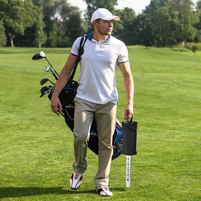 Odpinana piłka golfowa Picker z bezkłopotowym zbieraczem piłek i płócienią torbą QW - Wianko - 2
