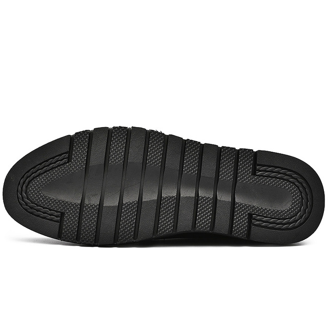 Klasyczne męskie buty skórzane zasznurowane, wykonane z mikrofibry, wysokiej jakości, ze szwami w stylu Welt - Buty męskie splitowe - Wianko - 7